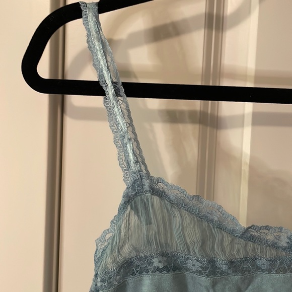 Blue Lace & Crinoline Top - Picture 3 of 12